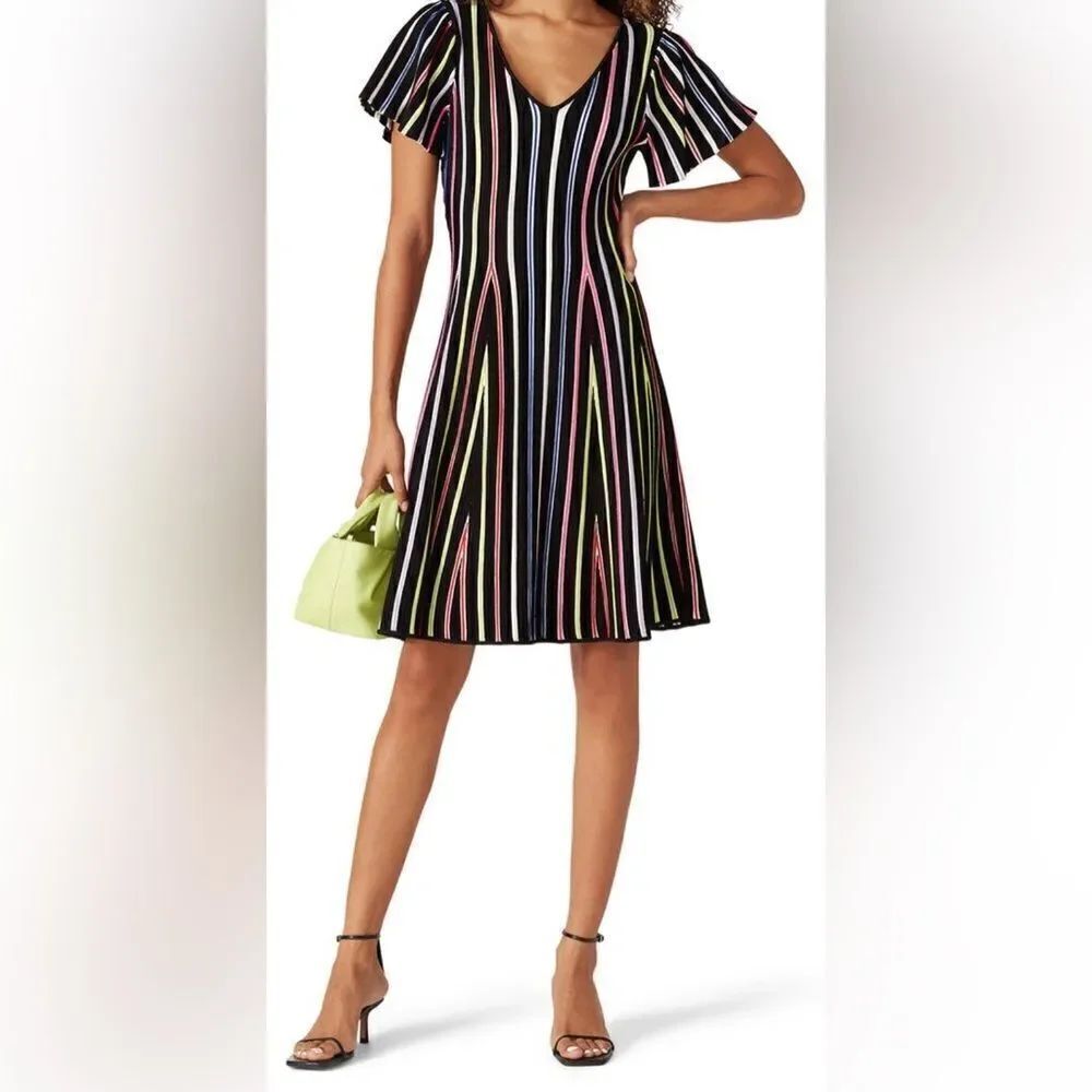 Milly Rainbow Knit Dress